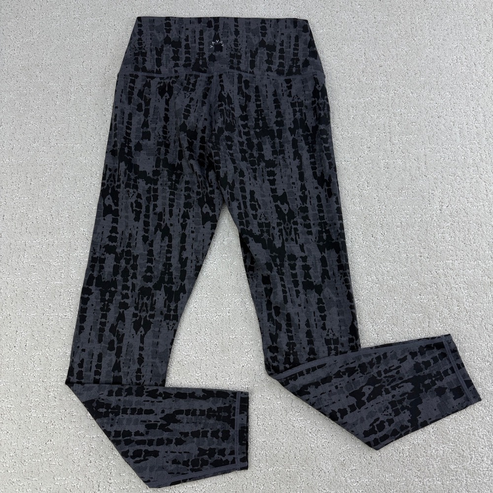 Varley Luna Leggings Womens S Grey Black Animal Print/Tie Dye High‎ Rise